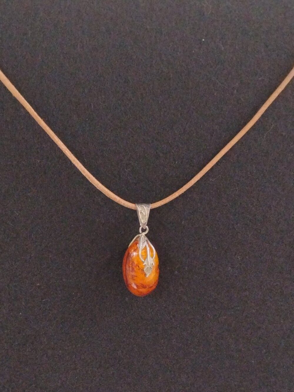 Baltic amber necklace.
